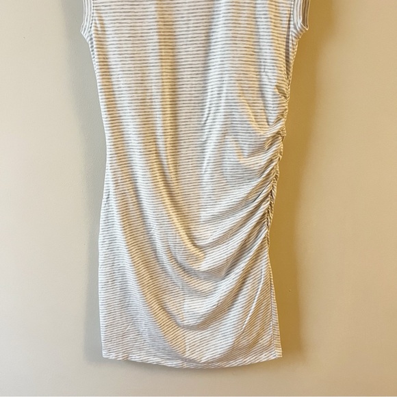 Athleta Size SP Heather Grey and White Stripe Carefree Tee Dress #266279 - Picture 4 of 10
